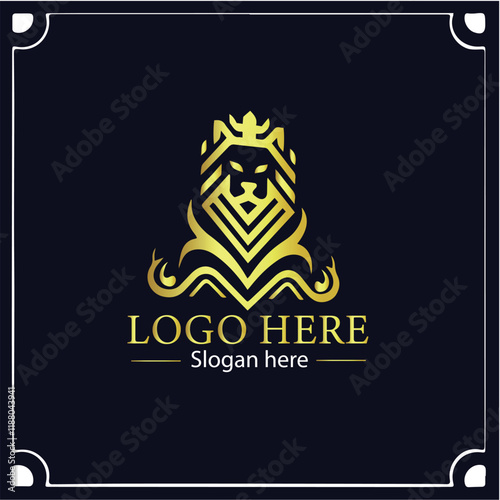 Premium Vector Lion Logo Template for Powerful Identity Ai generate 