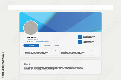 Linkedin profile mockup presentation for inspiration