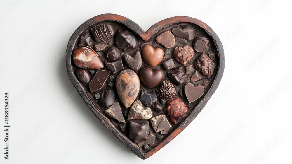 Heart-Shaped Box of Assorted Gourmet Chocolates