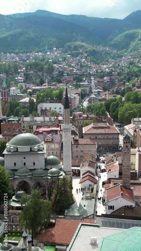 Sarajevo Mosque in City photo