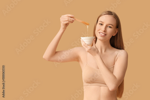 Beautiful young happy woman...