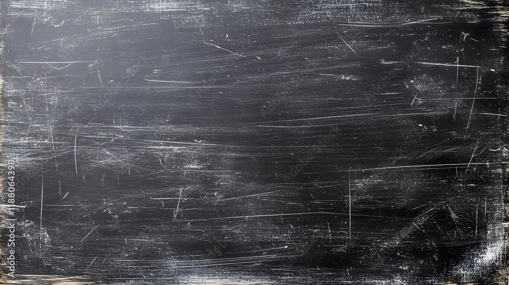 Obraz premium A horizontal blackboard or chalkboard wall texture background.