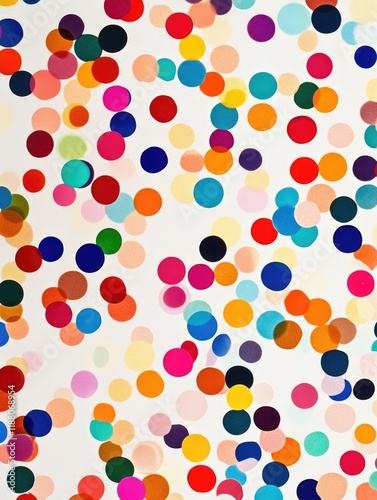 Colorful background with many small dots of different colors. The dots are scattered all over the background, creating a vibrant and lively atmosphere