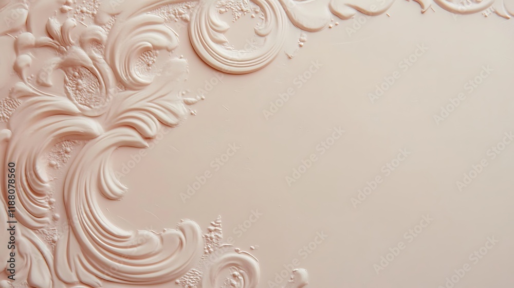 Elegant Pink Ornate Design Background Texture