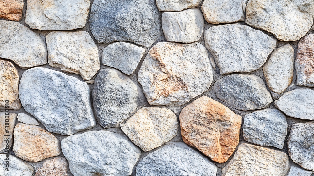 Obraz premium A textured stone wall with varied colors and shapes
