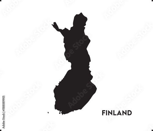 Finland icon vector design, Finland Logo design, Finland's unique charm and natural wonders, Use it in your marketing materials, travel guides, digital projects, Finland map logo vector, Black vector
