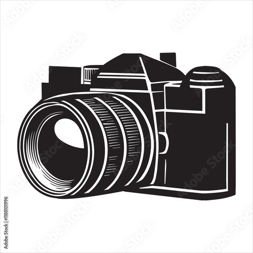 Photo Camera silhouette Design, Camera Vector illustration, Camera Icon clipart Graphic