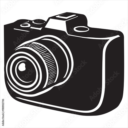 Photo Camera silhouette Design, Camera Vector illustration, Camera Icon clipart Graphic