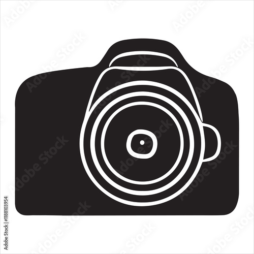 Photo Camera silhouette Design, Camera Vector illustration, Cameraman clipart Graphic
