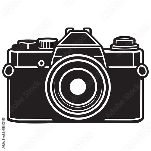 Photo Camera silhouette Design, Camera Vector illustration, Cameraman clipart Graphic
