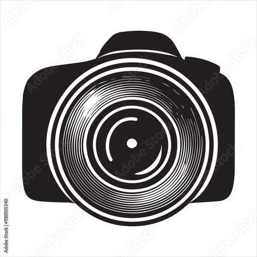 Photo Camera silhouette Design, Camera Vector illustration, Cameraman clipart Graphic
