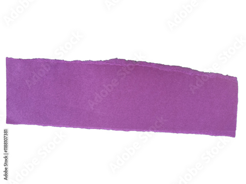Purple torn tear paper strip  background