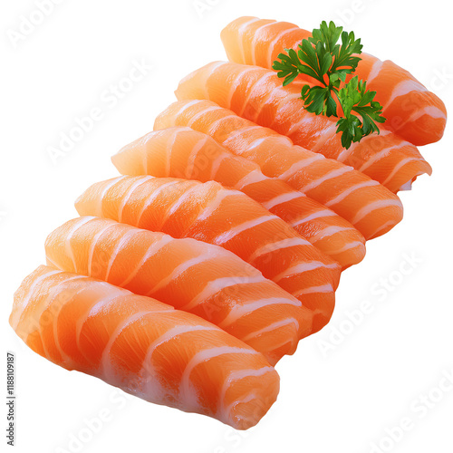 S GAS.getSecondsBall, SLEMENTI Thompson Redcivilized salmon sashimi on transparent background PNG photo