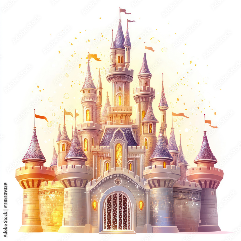 Enchanting Fairy Tale Castle Illustration Enchanting Fairy Tale Castle Illustration