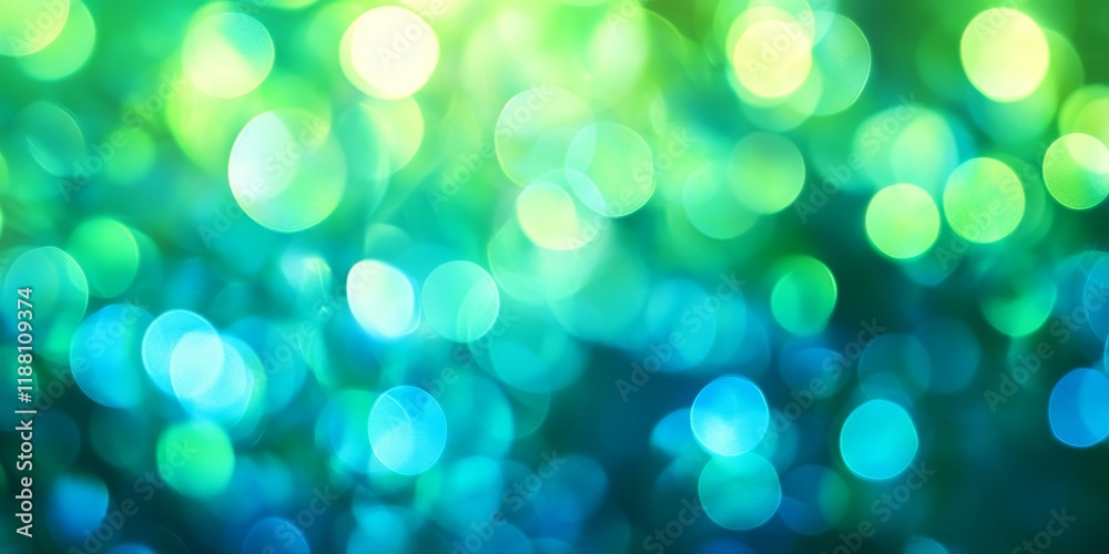 Blurred background featuring vibrant green and blue light, creating a mesmerizing atmosphere with the interplay of green and blue light for an artistic visual effect.