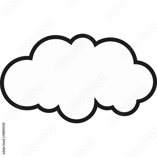 Comic Cloud Vector