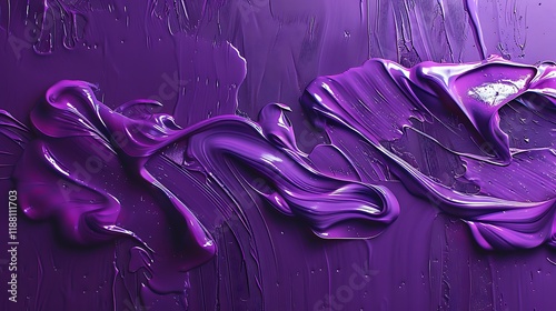 Abstract purple background with flowing paint on a wall texture, ideal for modern design elements.