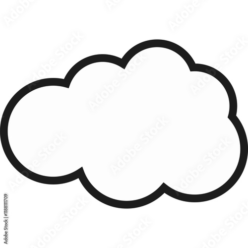 Comic Cloud Vector