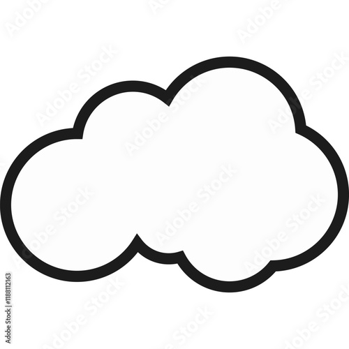 Comic Cloud Vector