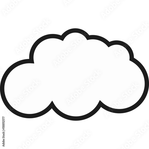 Comic Cloud Vector