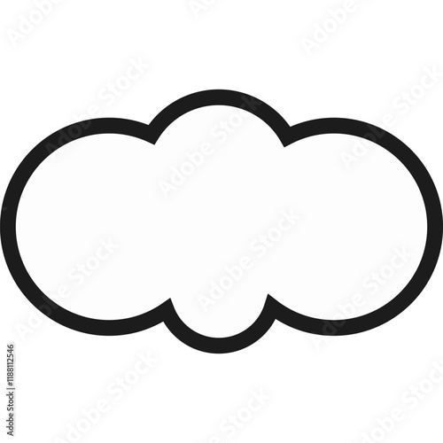 Comic Cloud Vector