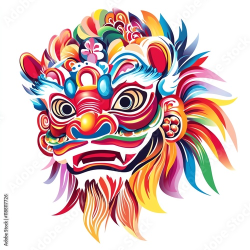 Wallpaper Mural Vibrant traditional mask representing cultural heritage and festive celebrations. Torontodigital.ca