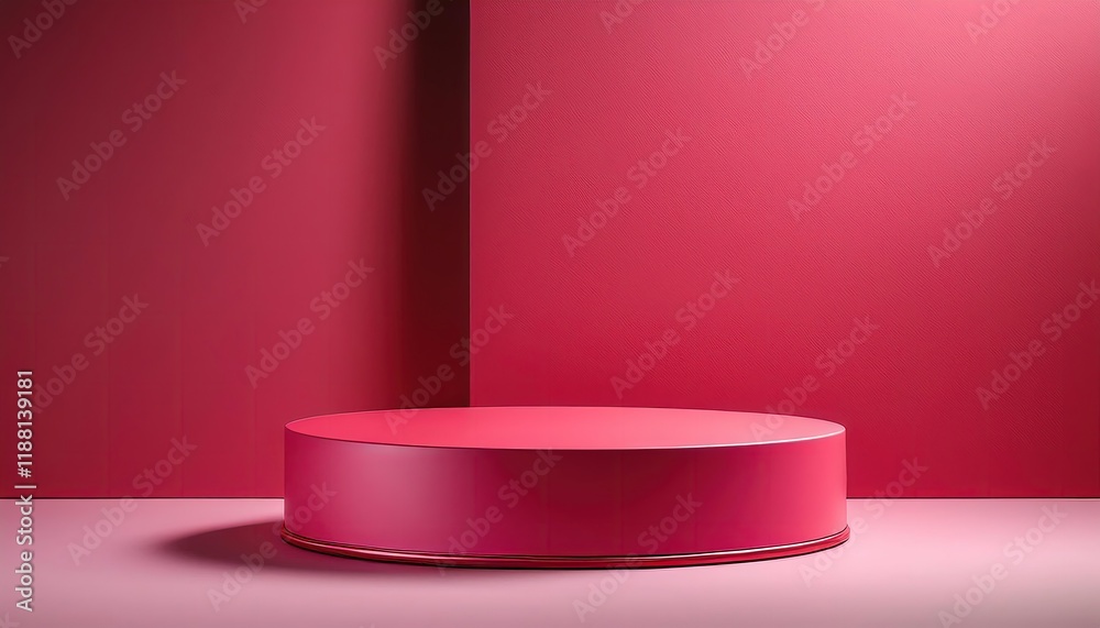 3D Valentine Podium with Smooth Pink or Red Finish 3D Valentine Podium with Smooth Pink or Red Finish