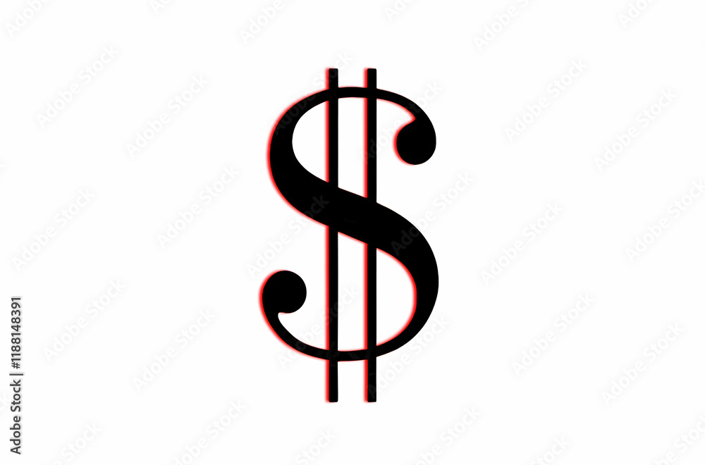 Fototapeta premium Dollar Sign Vector Illustration