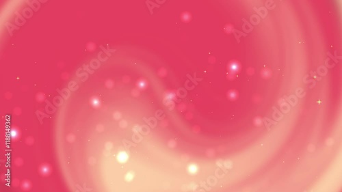 Pink swirls, blurry lights, and stars create a dreamy background. Suitable for greeting cards, social media posts, and festive designs.