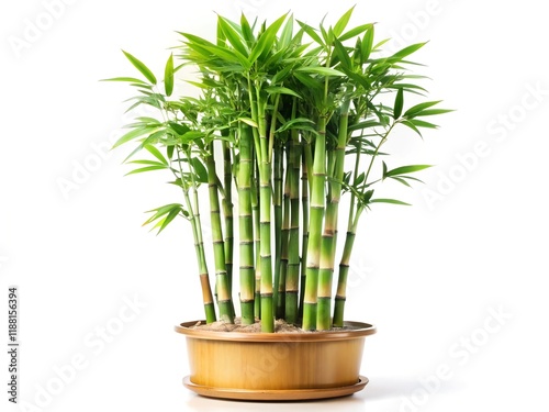 bamboo plant isolated on a white background