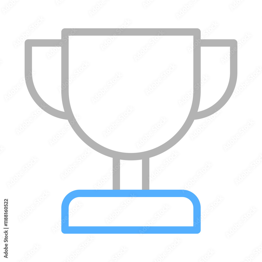 Trophy icon vector, concept of victory, achievement, and success. Trophy icon vector, concept of victory, achievement, and success.