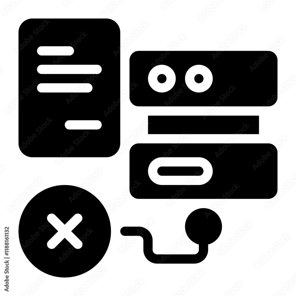 Database Solid Icon Database Solid Icon
