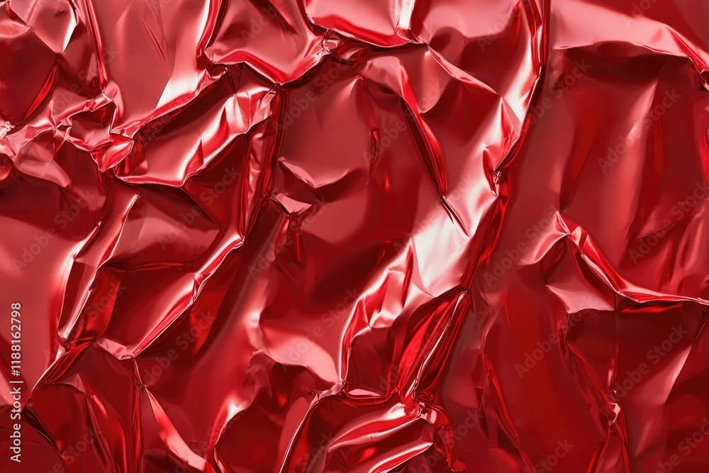 Obraz premium red metal foil abstract background red metal foil abstract background