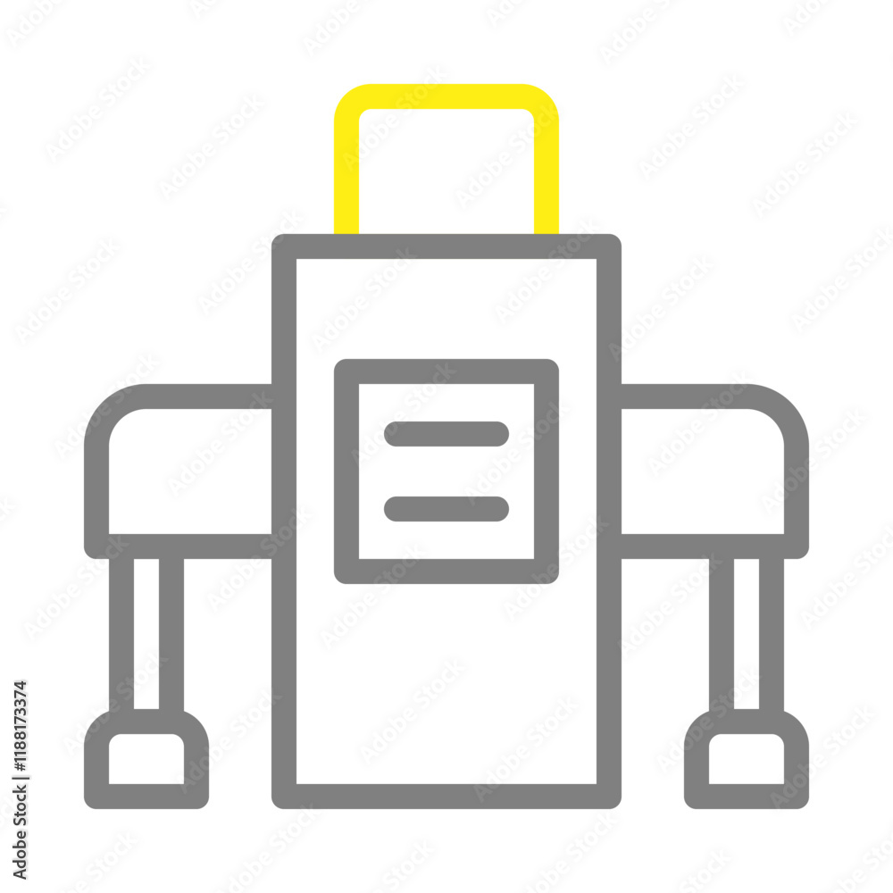 Suitcase icon. Concept of travel, luggage, and baggage. Suitcase icon. Concept of travel, luggage, and baggage.