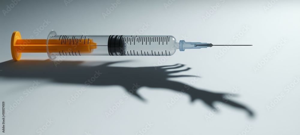 Fototapeta premium The Needle and the Shadow, Opioid Use Disorder