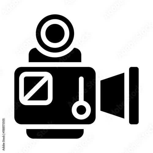 Movie Camera Solid Icon