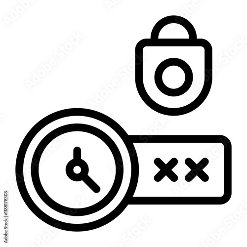 Padlock Line Icon
