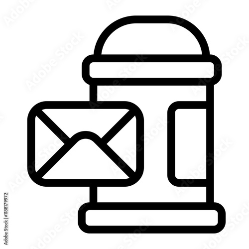 Post Box Line Icon