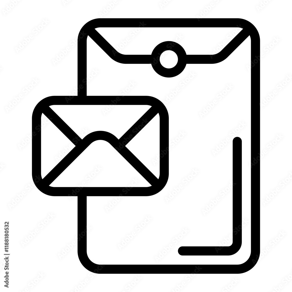 Postal Line Icon