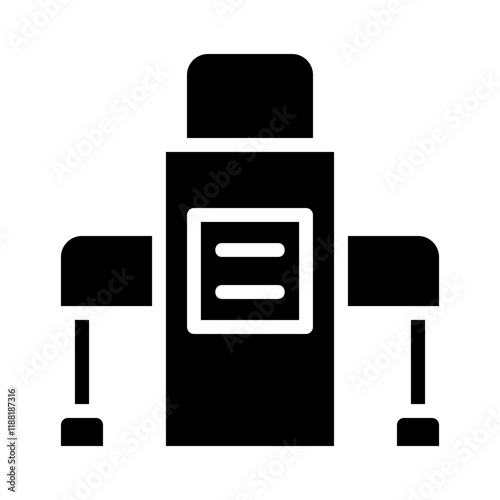 Turnstile gate icon. Concept of access control, security, and entrance.