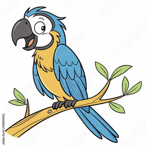 parrot on branch