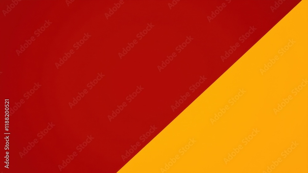 Abstract background with a diagonal division showcasing vibrant red and yellow colors for graphic design, website, and social media purposes. Abstract background with a diagonal division showcasing vibrant red and yellow colors for graphic design, website, and social media purposes.