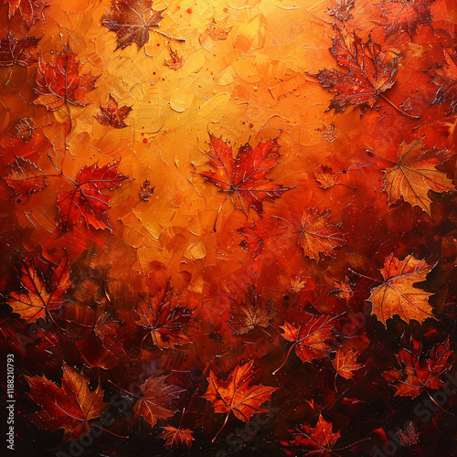 That Leaves Backgrounds Reflec Description Develop Autumn photo