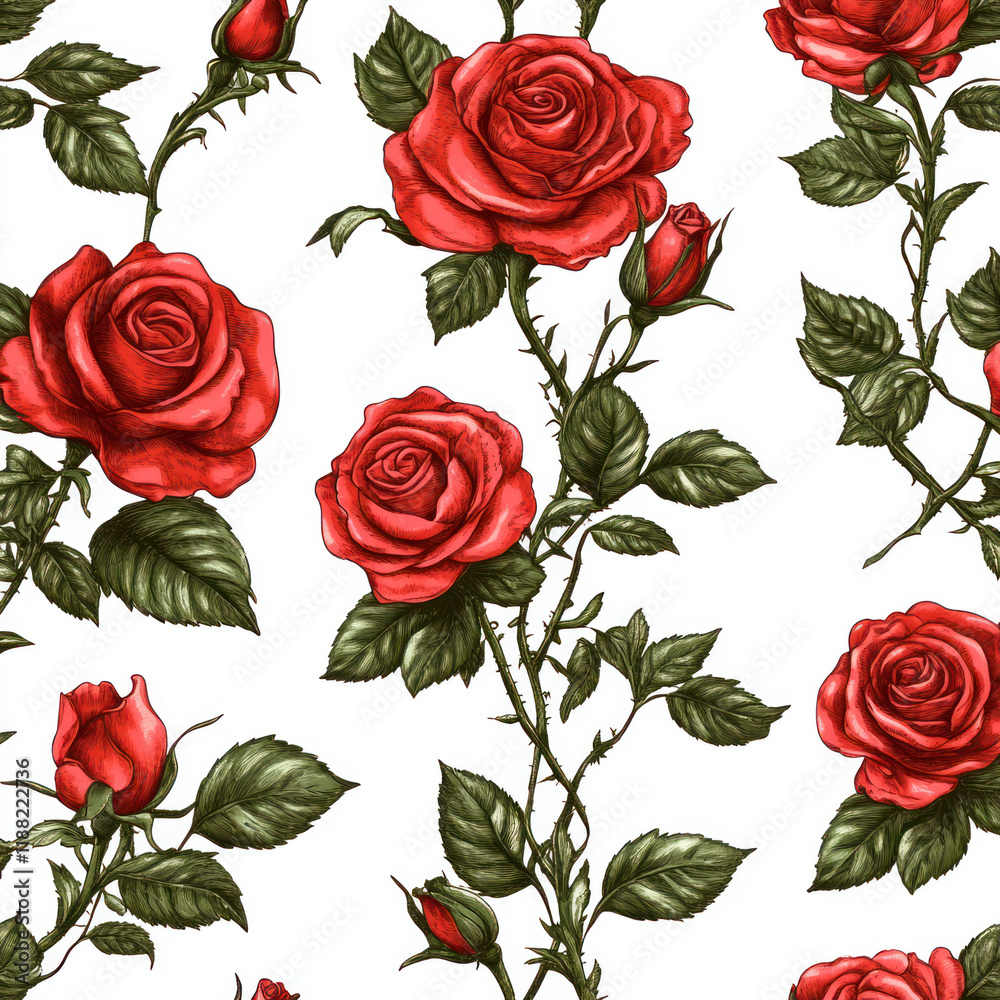 Fototapeta premium set of roses