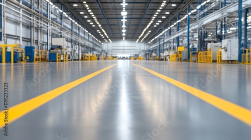 F-15 Eagle Spacious industrial warehouse interior