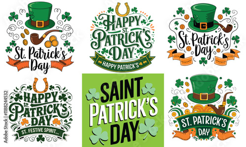 St. Patrick's Day T-Shirt Design Collection - Irish Holiday Festive Graphics