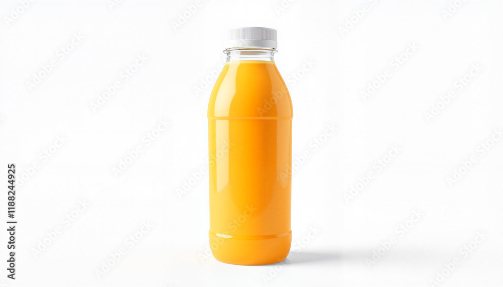 Vibrant juice bottle in studio setting, refreshing beverage concept Vibrant juice bottle in studio setting, refreshing beverage concept