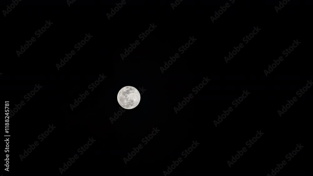 Timelapse Super moon move above sky Timelapse Super moon move above sky