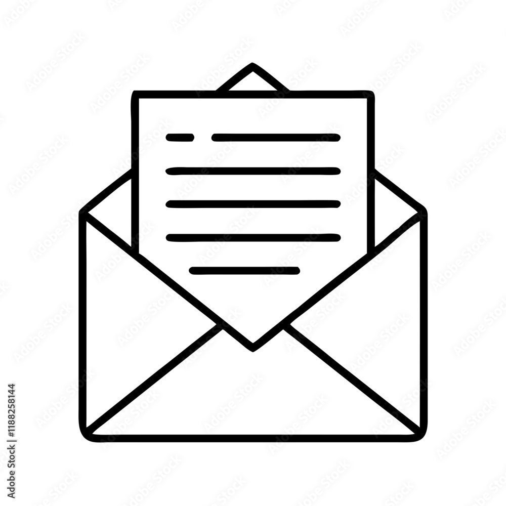 Message and Document Illustration – High-Quality Envelope Vector Design Message and Document Illustration – High-Quality Envelope Vector Design