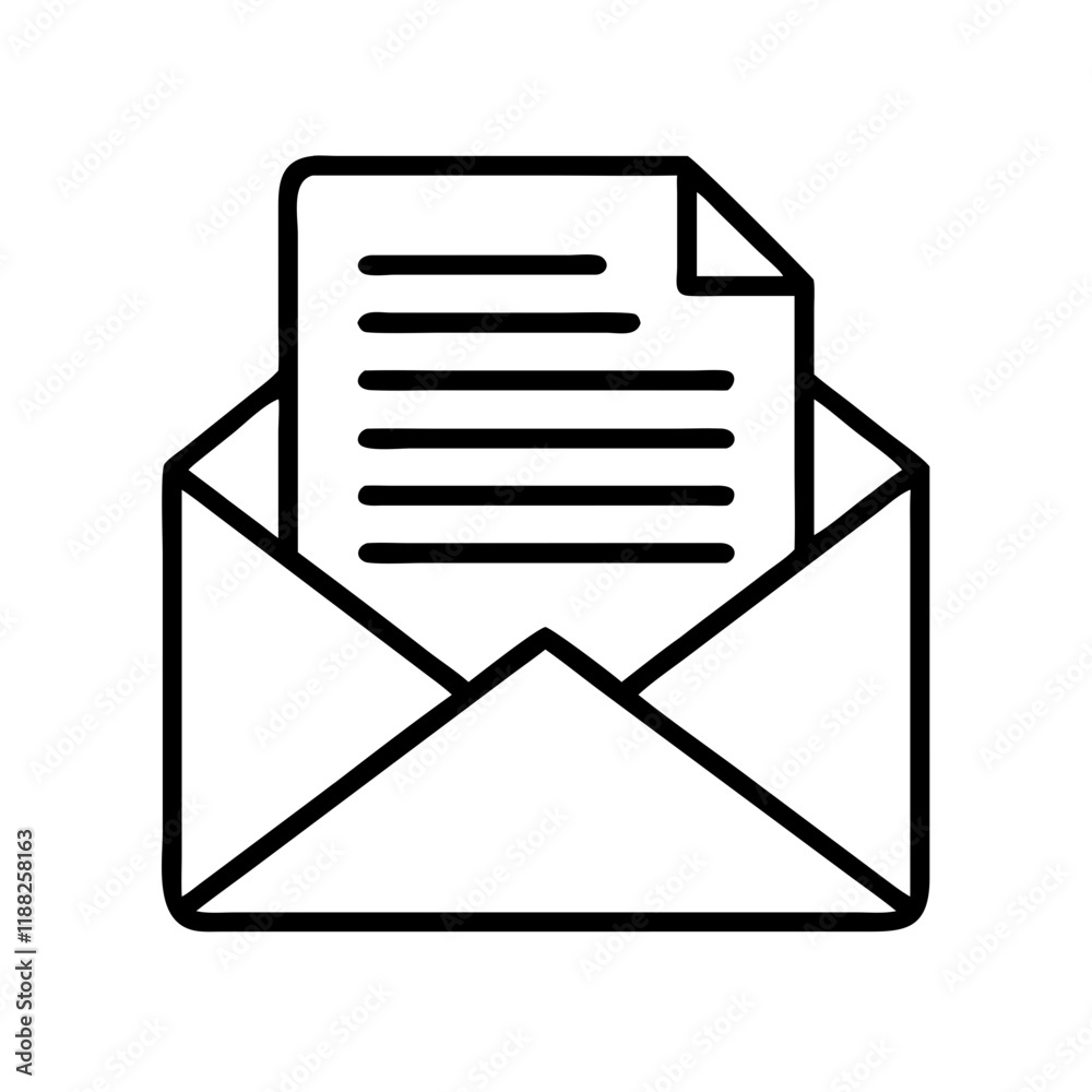 Message and Document Illustration – High-Quality Envelope Vector Design Message and Document Illustration – High-Quality Envelope Vector Design